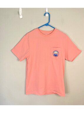 Vineyard Vines Pink Pocket T Shirt Men's Small Everyday Should Feel This Good